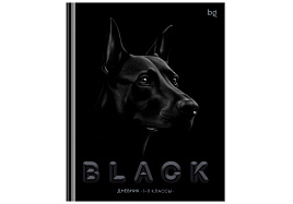 Дневник универс. Д5т48_лс 64607 "Just Black", soft-touch ламинация