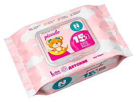 Влажные салфетки Natural Fresh 17шт.розовые с клапаном М