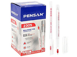 Ручка Pensan Triangle 2305 красная, треуголная