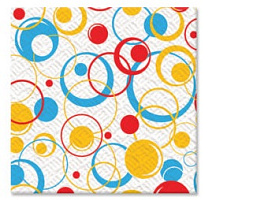 Салфетки 50л.Семья и комфорт Горошек