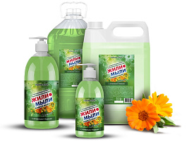 Мыло жидкое 5л. антибактериальное Жили-Мыли Лечебные травы канистра