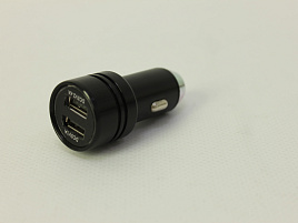 Зарядное устройство от прикуривателя 2гн USB 1A/2.4A