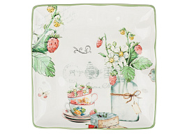 Блюдо керамика 22см 824-195 Земляника