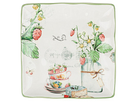 Блюдо керамика 22см 824-195 Земляника