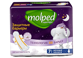 Прокладки Molped Pure Super Night 7шт.ночные