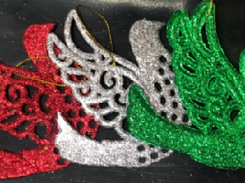 Подвеска пластик Птица в асс 10см  НУ-1115