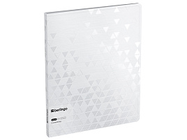 Папка с  мет. скоросшив.и вн. карм. Berlingo FS4_17397 "DoubleWhite" А4, 17мм, 1000мкм, белая