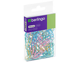 Скрепки Berlingo 28мм 100шт. DBs_28100e цветные, ПВХ упак., европодвес, ассорти пастель