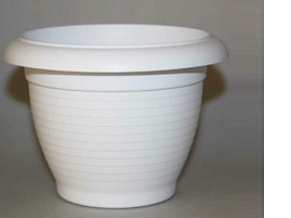 Кашпо цветочное 2,3л Терра 049258/1571 белое