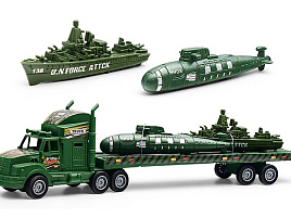 Инерционная Машина 6611 Военный с подводной лодкой и военным кораблем