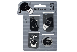 Закладки магнит. д/книг MESHU MS_66071 "Meow Sy", 4шт., соф-тач