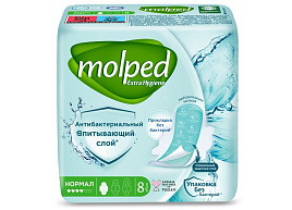 Прокладки Molped Нормал 8шт.антибактериальные