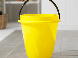 Ведро 8л б/кр. Лайт желтое 6286