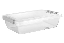Контейнер для продуктов 0,7л Helsinki 501110999/3361 с защелками натуральный