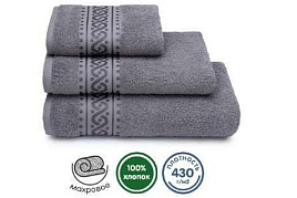 Полотенце 70*130 Донецк Пируэт 17-3911 Серый 7625