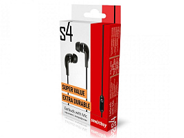 Наушники SMARTBUY SBH-011K S4, 1м, черный