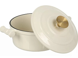 Кастрюля чугунная 2л с крышкой S-ACE220803-20/510744/5591 Daniks