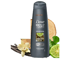 Гель для душа муж.Dove 380мл Древская энергия крем (Unilever)