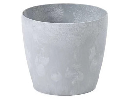 Кашпо цветочное 0,9л Магнолия серый бетон 070432/2008