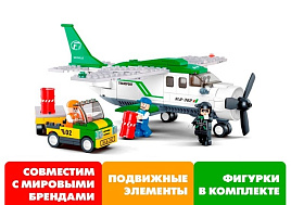 Конструктор Брик 716158 Транспортный самолет 251дет