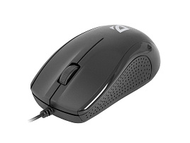 Мышь Defender проводная 52160 оптическая Optimum MB-160 черный,3 кнопки,1000 dpi