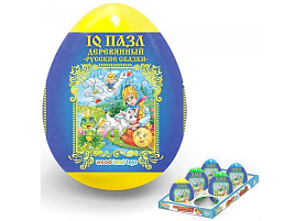 Деревянный пазл в яйце 136109 Русские сказки