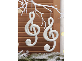 Подвеска пластик Скрипичный ключ 10см 2шт 916-2008