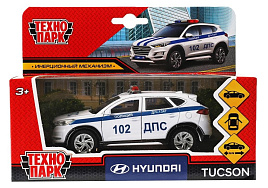 Машина металлическая TUCSON-12POL-WH HYUNDAI TUCSON ПОЛИЦИЯ, 12см