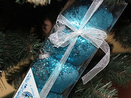 Фигурка Луковица E92269 с узором голубой