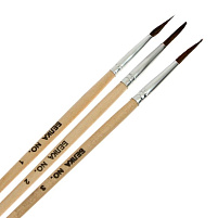 Набор кистей 3шт. Н-04 (белка №1,2,3)