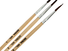 Набор кистей 3шт. Н-04 (белка №1,2,3)