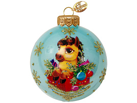 Шар 65 Лошадка новогодняя КУ-65-254016/1 упак