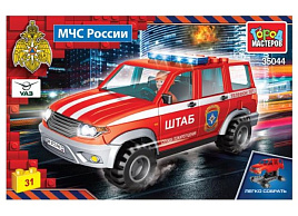 Конструктор Брик SB-35044 УАЗ патриот пожарный 31дет