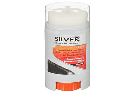 Крем для обуви Silver Блеск  Comfort+губк.черный 50мл