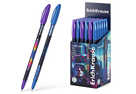 Ручка Erich Krause 61016 Neo® Stick Cyber Game 0.7, Super Glide Technology, цвет чернил синий