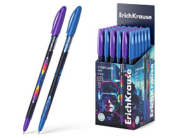Ручка Erich Krause 61016 Neo® Stick Cyber Game 0.7, Super Glide Technology, цвет чернил синий