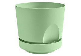 Кашпо цветочное 0,8л Тренд КШ-4156 мята