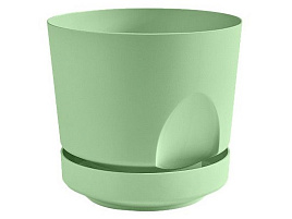 Кашпо цветочное 0,8л Тренд КШ-4156 мята