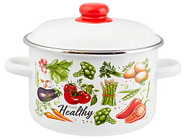 Кастрюля эмаль 5,5л 1RD221M Овощи Veggies