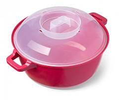 Кастрюля для СВЧ 3л Маджико колор С419-01