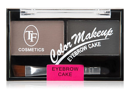 Тени для бровей Триумф набор 2шт.для коррекции Eyebrow Cake т.03 коричнево-серая