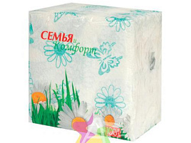 Салфетки 100л.Семья и комфорт Ромашка