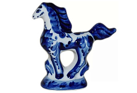 СГ Сувенир Гжель Лошадка 6033 10*11*4,5см