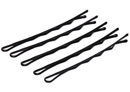 Невидимка для волос 789-385 Александра черный 100шт.