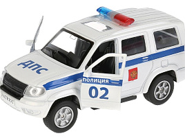 Машина металлическая SB-17-81-UP-P-WB UAZ patriot ПОЛИЦИЯ, 12 см