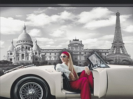 Пакет петля с пласт.ручкой 40*44 Бонжур