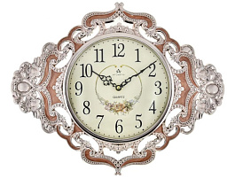 Часы настенные Atlantis TLD-35202 золотисто коричневые