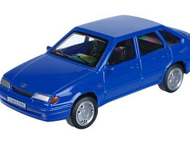 Машина металлическая 2114-11-BU LADA lada 2114  длина 10,5 см, инерц, синий, кор.