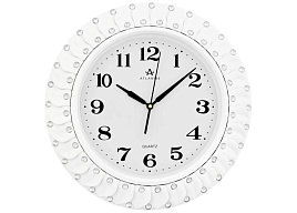 Часы настенные Atlantis 42*42 TLD-35143В белые
