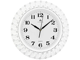 Часы настенные Atlantis 42*42 TLD-35143В белые